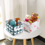 Czemo Ensembles de 4 Paniers de Rangement en Tissu Petite Boite de Rangement Pliable Organisateur Cube de Rangement pour étagère