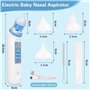 Aspirateur Nasal Bebe Electrique avec 3 Embouts En Silicone Souple