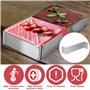YSWOVUO Cadre Patisserie Rectangulaire Extensible, Cadre Patisserie en Acier Inoxydable, Moule Rectangulaire Patisserie avec 2 S