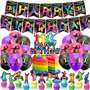 Trampoline Jump Party Décorations Trampoline Jump Party Fournitures Comprend Jump Anniversaire Banner Cake Toppers Ballons pour