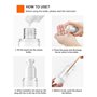 Wenrescry Lot de 6 Flacon Pompe,30 ML distributeurs à Pompe Airless, flacons de Voyage Portables pour Lotion, désinfectants et c