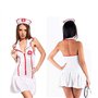 AISOO Sexy Nurse Fancy Dress Naughty Costume Womens Ladies Lingerie Hem Do Dress Party Play Dressing up Complete Outfit Vêtement