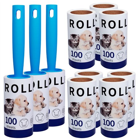 Brosse Anti Poils Animaux Mega Value Lot de 1000 Feuilles
