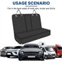 Sporgo Couverture pour chien de voiture pour banquette arrière : imperméable pour chien, housse de siège de voiture, antidérapan