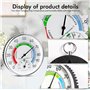 Sporgo Lot de 2 thermomètres hygromètres : 10 cm, analogiques, sans fil, montage mural, avec œillet de suspension, thermo-hygrom