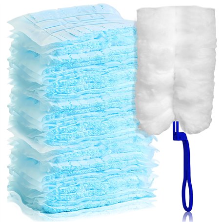 HOSPAOP Lot de 50 plumeaux en microfibre pour Swiffer