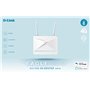 D-Link G416/EE Routeur Smart 4G+ LTE Cat 6 Eagle Pro AI AX1500 Télécharger Jusqu’à 300Mbps, Wi-FI 6, AI Wi-FI/Traffic Optimiser,