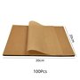 HRLORK Lot de 100 feuilles de papier sulfurisé jetable anti-adhésif pour friteuse à air comprimé