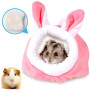 2 Pièces Lit de Cochon D'Inde,Lit Couchage pour Petits Animaux,Nid de Hamster,Lit en Peluche Cochon D'Inde,Nid de rat de compagn