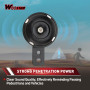 WOOSTAR 12V Moto Klaxon électrique 105db Étanche Remplacement pour Scooter Cyclomoteur Pit Bike Dirt Bike