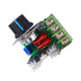 FTVOGUE 2000W AC Moteur Régulateur de Vitesse 50-220V 25A Régulateur de Tension Réglable Gradateur Électronique Thermostat Gouve