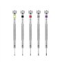 Lot de 5 tournevis de précision pour horloger - Lame réversible - Pour réparation de montres