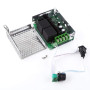 Contrôleur de Vitesse du Moteur à Courant Continu, Keenso Régulateur de Vitesse 10V-50V 40A PWM avec Inverseur de Direction 12V