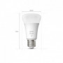 PHILIPS Hue White - Kit de démarrage ampoule LED connectée - 9.5W - E27 - Pack d 79,99 €