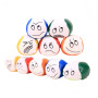 ZYWQ Balles de Jonglage, Lot de 5 Balle Jonglage pour Débutants, Balles de Jonglage avec Motifs Mignon spour Jongleurs, Enfants 