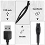 2PCS Câble USB 5v 1a Pour Rasoir Philips Pour Philips Qp2734 Qp2724 Qp2824 Avec 2 Brosses