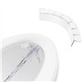 Pare-éclaboussures de siège de toilette
