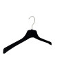 Kiroplast 10 pièces Cintres Velours Chemises Manteau Cintre Velour Antidérapant Cintres Manteaux Velours Noir 39 cm