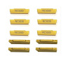Hunricho Inserts en carbure 10 pièces/boîte MGMN150-G 1,5 mm de largeur Inserts en carbure avec supports MGEHR MGEHL 3/8" pour f