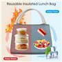 KILDOWS Sac Isotherme Repas，Petit Panier Repas Étanche Mini Sac à Lunch Isolé Pliable，Lunch Box Étanches, Glaciere Imperméable e