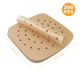 200 Papier Sulfurisé Air Fryer，Perforé Papier Cuisson Air Fryer，Jetable Antiadhésive Sans Huile Papier Parchemin Accessoires pou