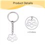 2 Pièces Porte-Clés en Forme de Cœur avec Cartes D'amitié Kit, Porte-CléS D'amitié Avec Symbole Infini, Pour Les Cadeaux D'anniv