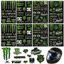 Byfoyif 8 Pcs Stickers Moto Griffe de Monstre