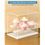 QWORK® Boîte de présentation en Acrylique , boîte en Acrylique Transparent , vitrine pour Figurines , pour la Protection et Le S