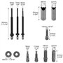QWORK® Extracteurs de Roulement de Roue Moto, 9 à 23mm Extracteur de Roulement Interieur avec Clips Ouverts en 5 Tailles pour la