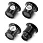 QWORK® 4 pièces loupe d'horloger loupe de bijoutier 5X 10x 15x 20x loupes monoculaires pour électricien, bijoutier, horloger, Ar