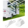 QWORK® Lot de 2 Retenue de Porte pour Camping-Car et Caravane, Butée de Porte en Plastique Robuste, Caravane Camping Car Accesso