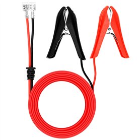 QWORK® Pinces Crocodiles pour Batterie de Voiture 1.8 m 18 AWG 12 V avec borne de Verrouillage à sertir