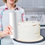 QWORK® 3 Pièces 22CM lisseur gateau acier inoxydable, grattoir à gâteau, pour décoration de gâteaux