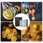 Album de Collection de Pièces,480 Classeur Pieces de Monnaie Rangement,Album Numismatique Collection,Poches Rangements pour Pièc