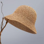 Chapeau de Paille Protection UV Chapeau de Soleil Chapeau à Large Bord à La Main pour Voyage Décoration Décoration Vacances D'ét