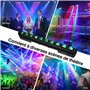 Betopper 10x15W RGBW Led Lyre Beam Barre Lumières de Scène, 4 en1 Wallwasher Stroboscope DMX512 et Son Activés Jeu de Lumiere DJ