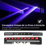 Betopper 10x15W RGBW Led Lyre Beam Barre Lumières de Scène, 4 en1 Wallwasher Stroboscope DMX512 et Son Activés Jeu de Lumiere DJ