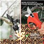 Secateur Electrique sans Fil 30mm: Secateur a Batterie Rechargeable 2 * 2000 mAh Batteries de 21V, cecateur jardin electrique ja