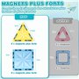 Lovchil Blocs Construction Magnétiques Enfants Jouet 61 Pièces Jouets de Construction Magnetique Enfant Creatif STEM Educatif Je