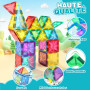 Lovchil Blocs Construction Magnétiques Enfants Jouet 61 Pièces Jouets de Construction Magnetique Enfant Creatif STEM Educatif Je