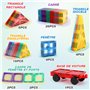 Lovchil Blocs Construction Magnétiques Enfants Jouet 61 Pièces Jouets de Construction Magnetique Enfant Creatif STEM Educatif Je