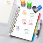 Lot De 6 Tampons Auto-Encreurs Pour Enseignants, Encouragement Des Enfants, évaluation Des Enseignants, Récompense De Motivation