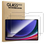 Pollachi Lot de 2 films de protection d'écran en verre trempé pour Samsung Tab S10 Ultra Dureté 9H Incassable Anti-traces de doi