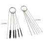 Royalmax® Kit 3 pièces pour nettoyage et réparation aérographe (brosses, aiguilles en acier inoxydable)