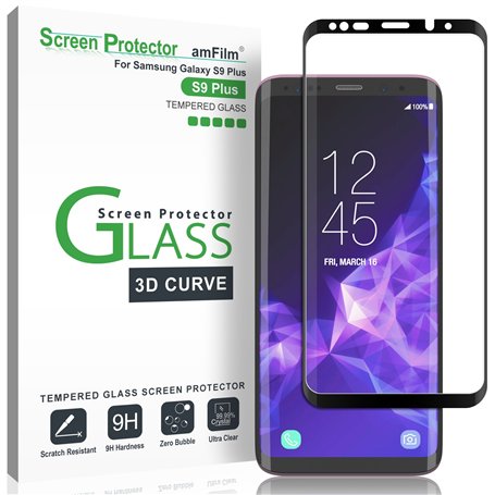 amFilm Verre Trempé pour Galaxy S9 Plus
