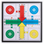 Yellow Mountain Imports Jeu de Plateau Ludo Pliable Magnétique pour Le Voyage - 25 Centimètres - Ensemble de Jeu de stratégie Cl
