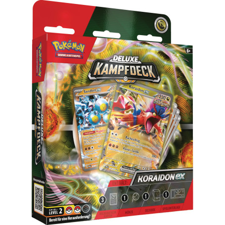 Pokémon Jeu de Cartes à Collectionner : Deck de Combat Deluxe Koraidon-ex (Jeu instantané avec 60 Cartes et Accessoires)