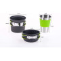 1-2 Personnes Kit de Casseroles et Poêles Ultra-léger Compact Durable Extérieur Cookw