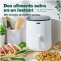 BELLA Friteuse à Air Numérique de 2.9 QT, Multifonction 5-en-1 avec Grille et Panier Antiadhésifs Amovibles et Lavables au Lave-