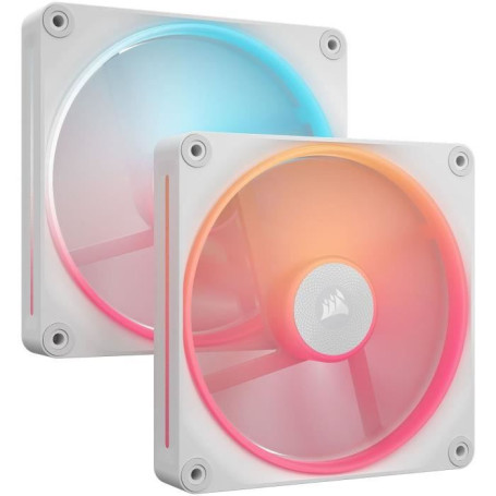 Refroidissement PC - CORSAIR - CO-9051056-WW - iCUE LINK LX140R RGB white Dual Fan